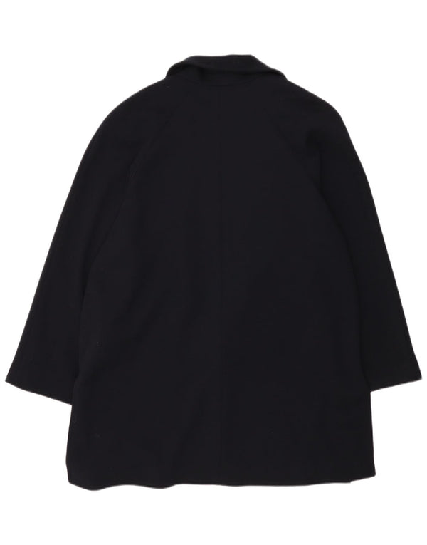 Luisa Spagnoli Dame Oversized Open Blazer Jacket UK 14 Medium Navy Blue