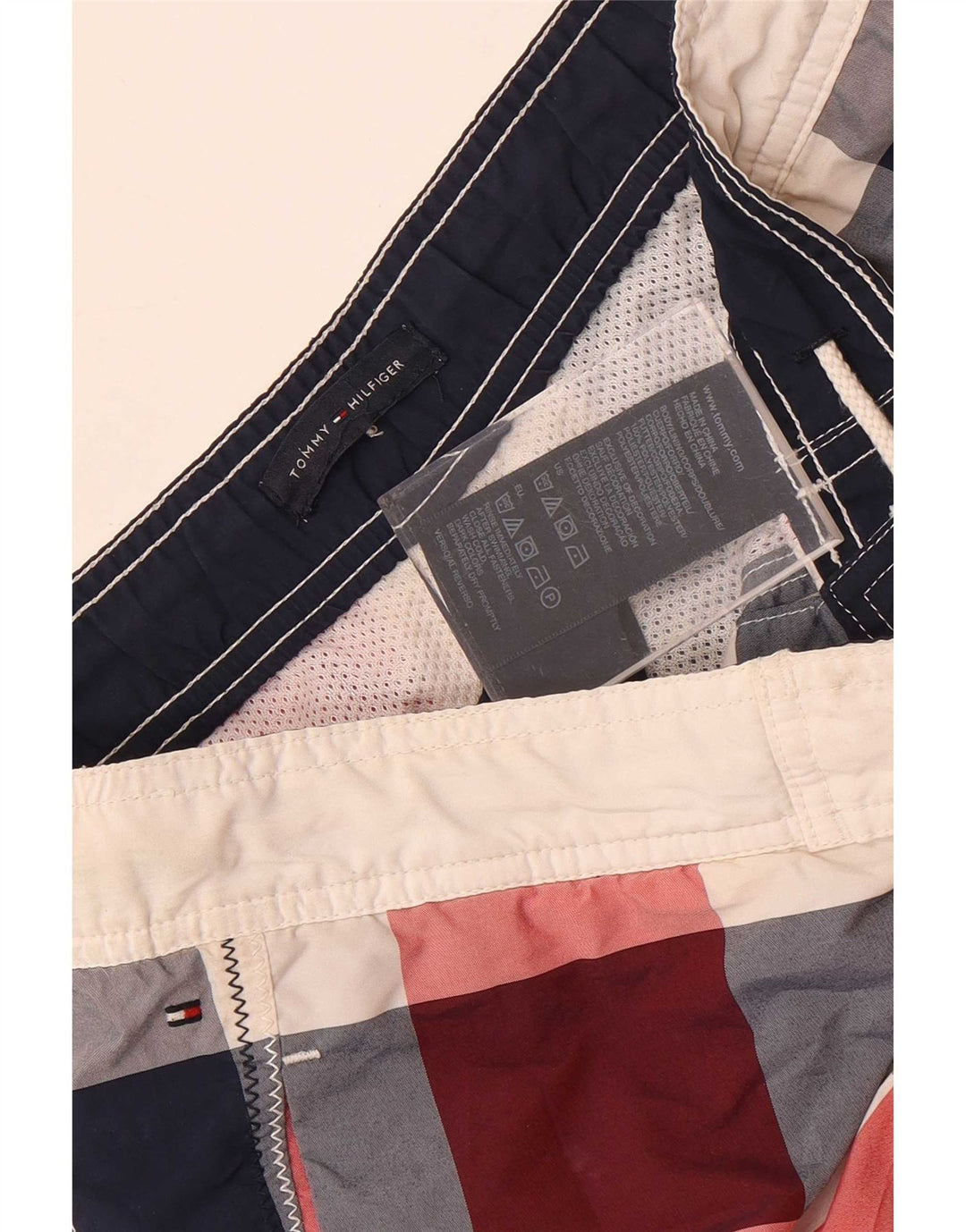 Tommy Hilfiger Drenge svømmeshorts 13-14 år Flerfarvet tern