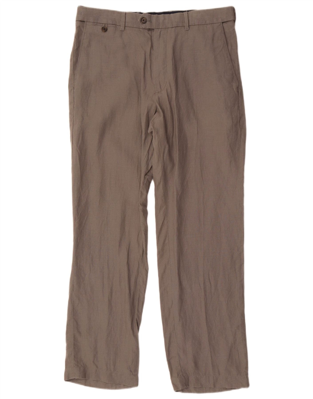 Marks & Spencer Herre Blue Harbor Lige Chinobukser W34 L31 Grå