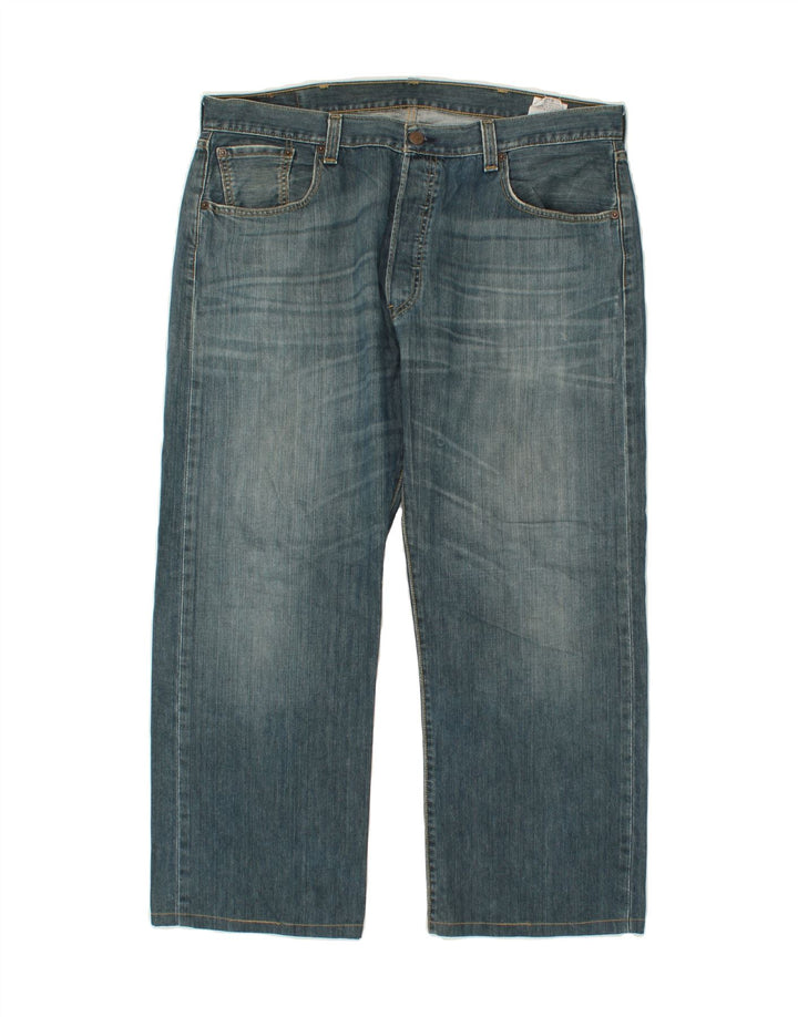LEVI'S Herre 501 Straight Jeans W38 L26 Blå Bomuld