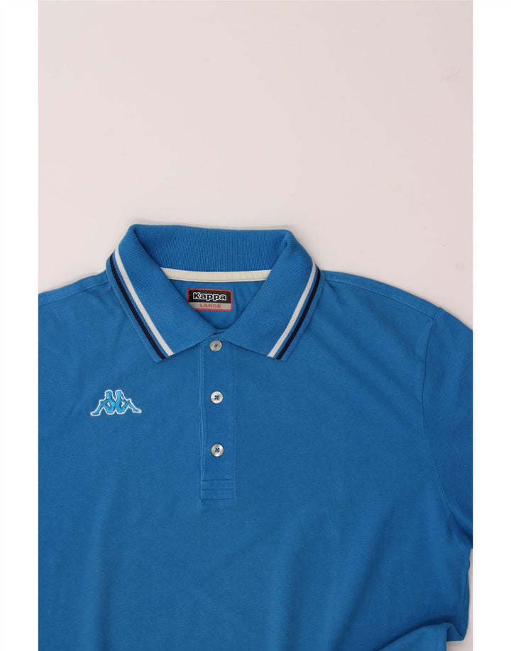 KAPPA Mens Polo Shirt Large Blue Cotton Vintage Kappa and Second-Hand Kappa from Messina Hembry 
