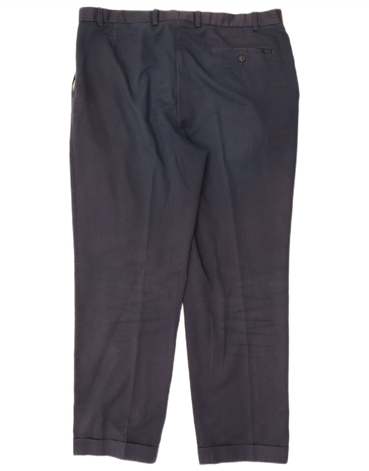 Marks & Spencer Herre Blue Harbor Pegged Suit Bukser W38 L31 Navy Blue
