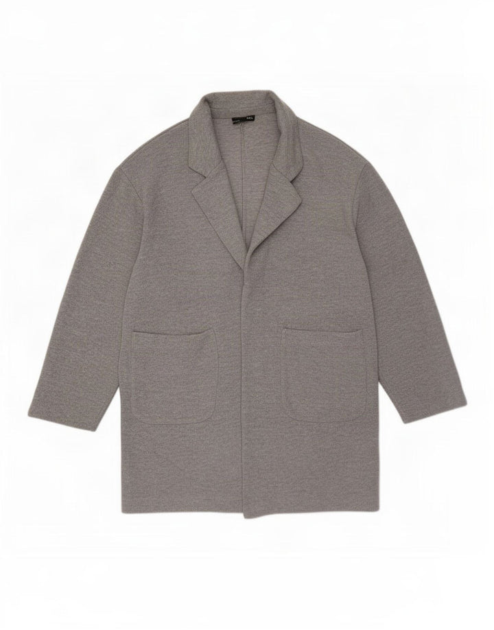 Zara Womens Open Overcoat UK 10 Small Grå