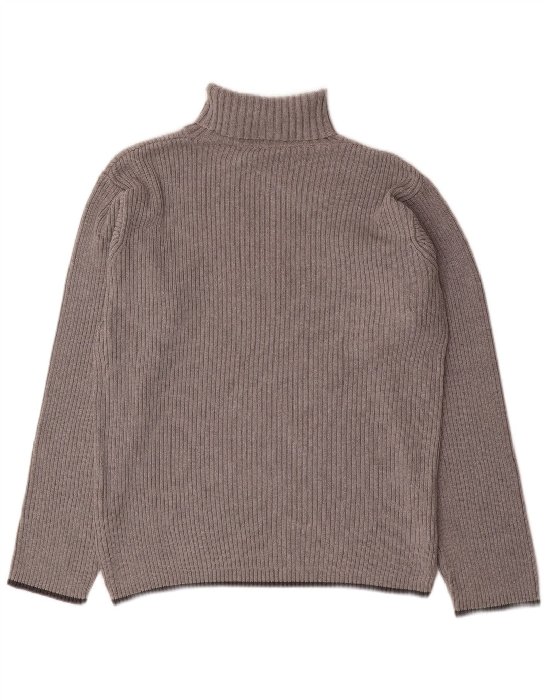 TOMMY HILFIGER Herre grafisk rullehals sweater Stor grå bomuld
