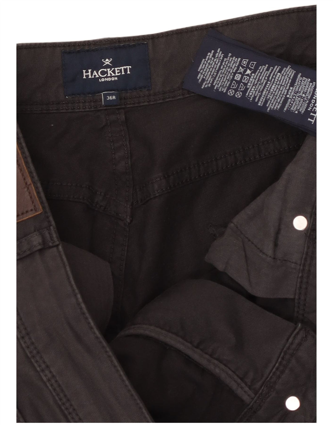 Hackett Herre Slim Casual Bukser W36 L31 Brun Bomuld