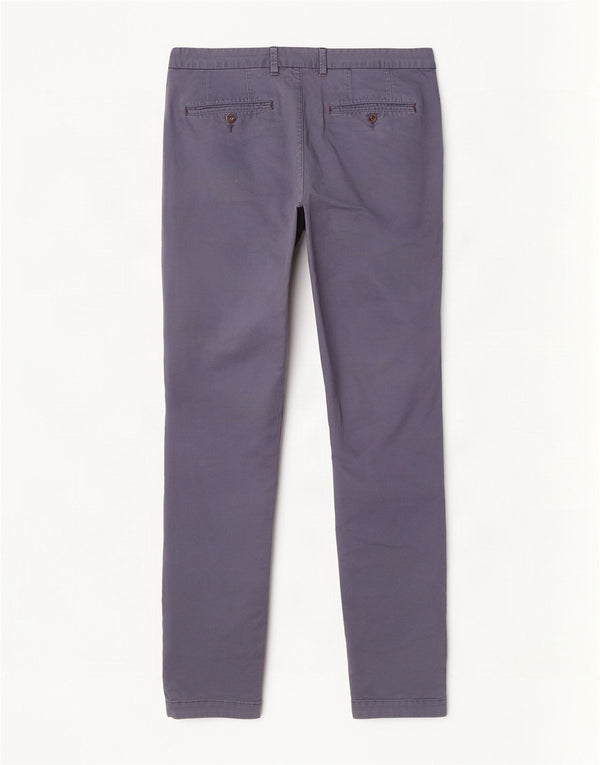 Ted Baker Mens Straight Suit Trousers W36 L31 Navy Blue Cotton