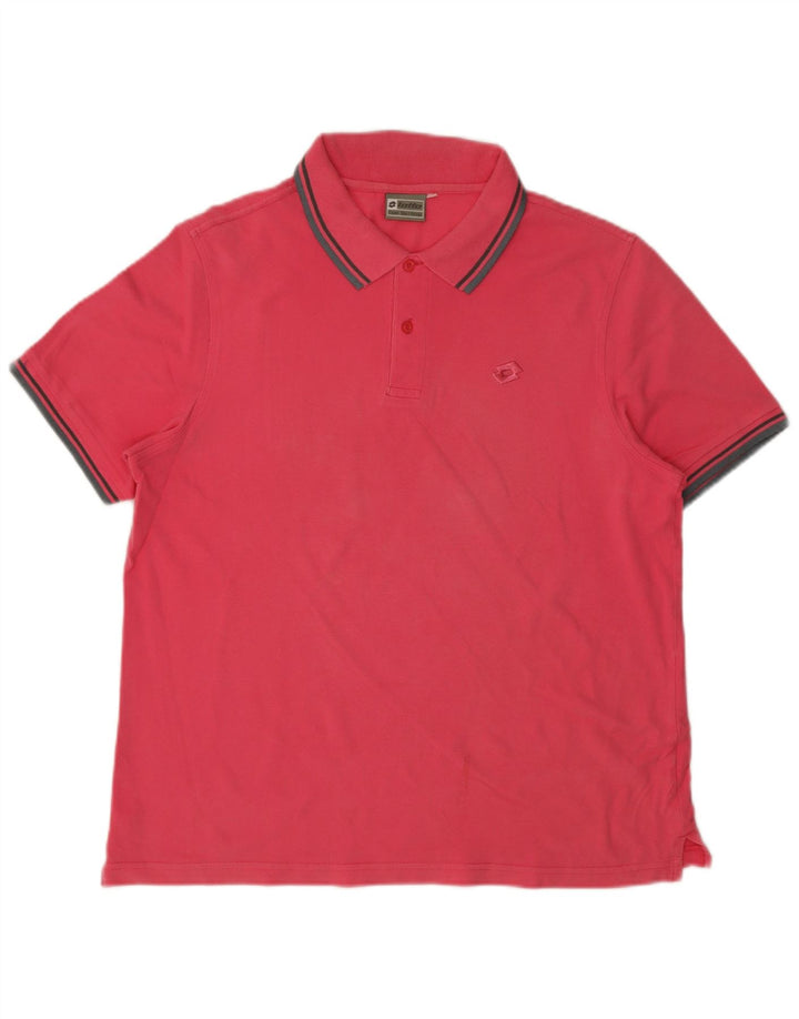Lotto Herre Polo Shirt Medium Pink