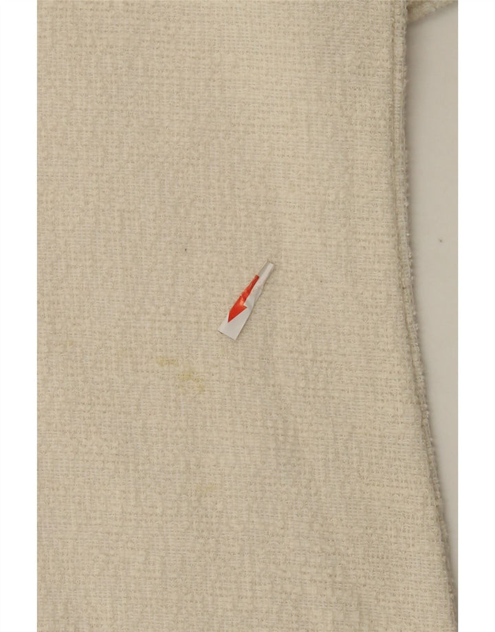 Zara Womens Sheath Dress UK 8 Small Off White Bomuld