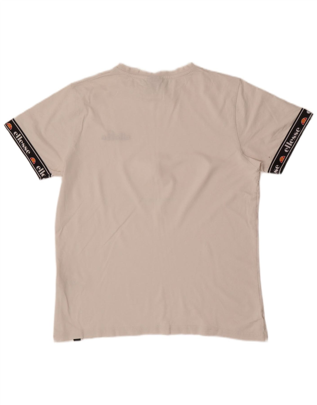 Ellesse Herre Grafisk T-Shirt Top Medium Hvid Colourblock Bomuld