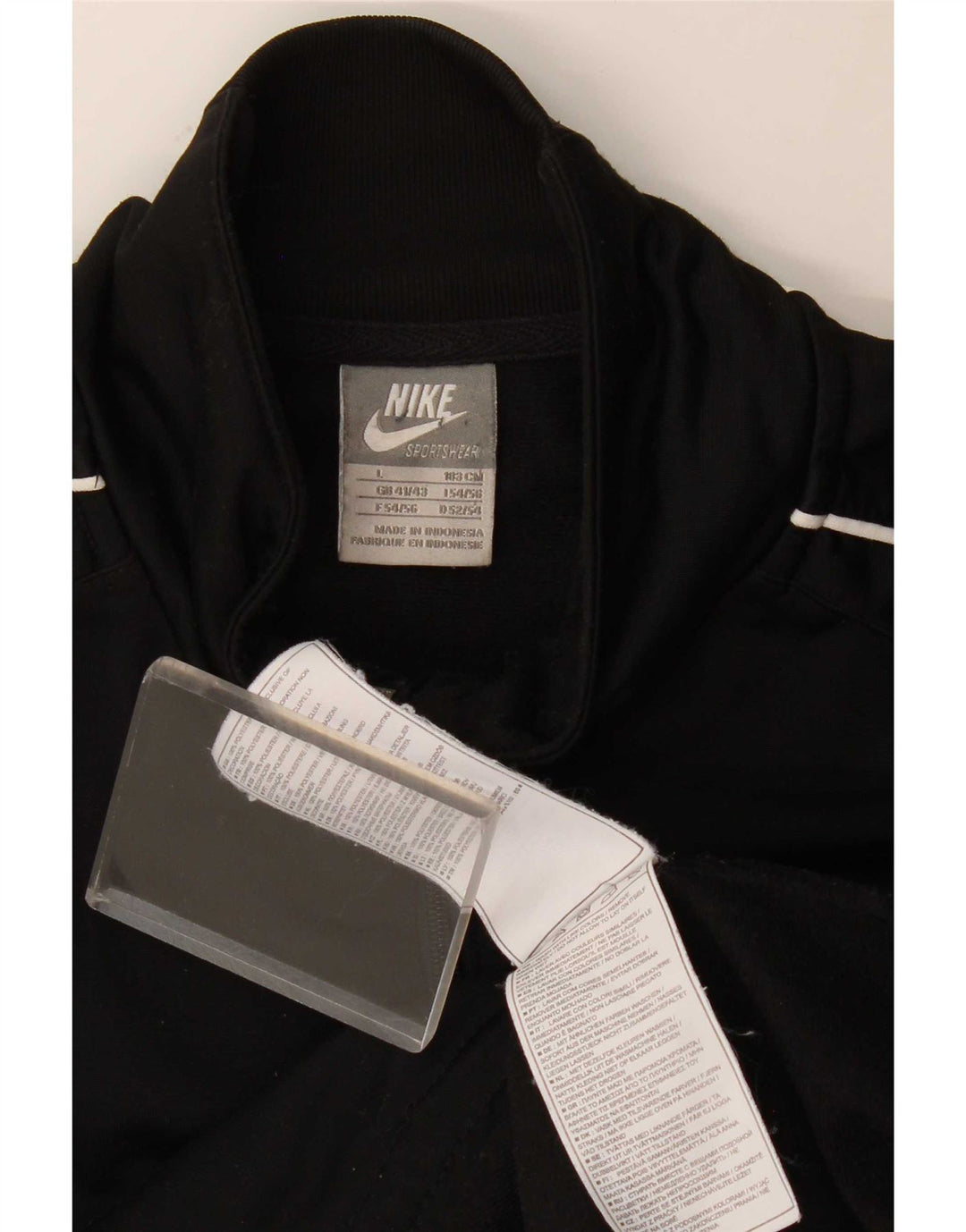 Nike træningsdragt til mænd, topjakke UK 41/43 Stor sort polyester