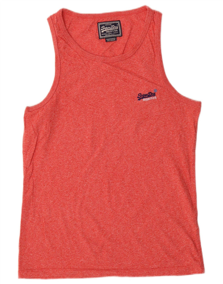 Superdry Herrevest Top Medium Rød Flecked Bomuld