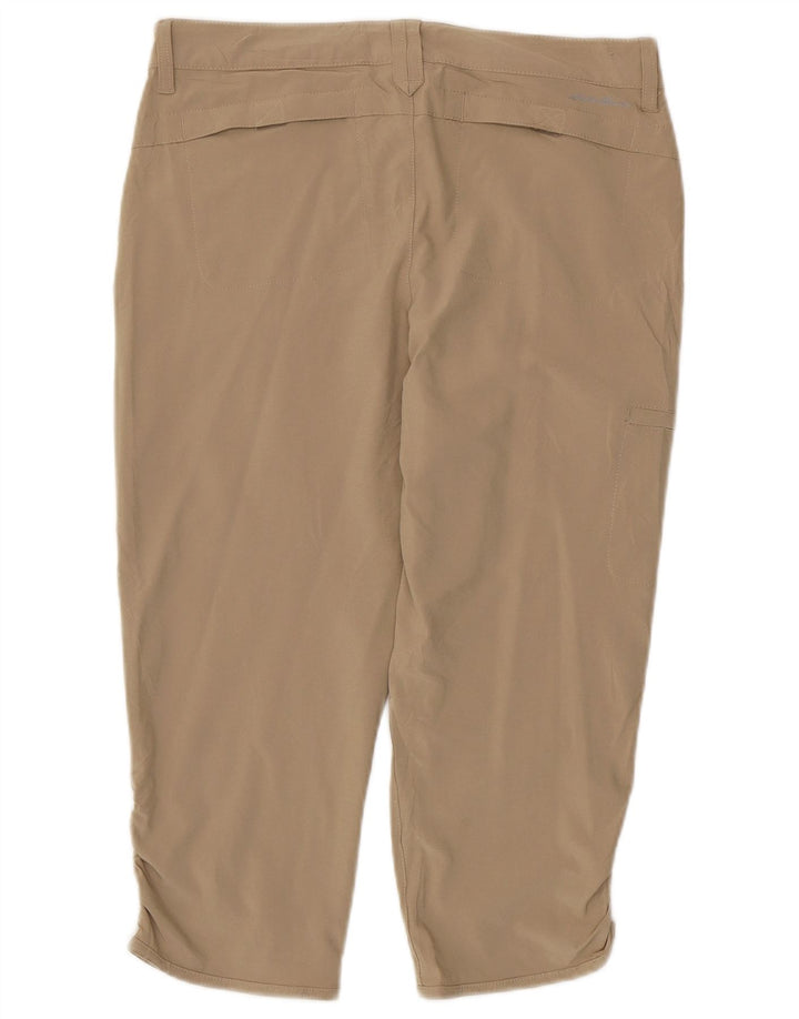 EDDIE BAUER Straight Cargo Capri Bukser til kvinder US 6 Medium W30 L21 Beige
