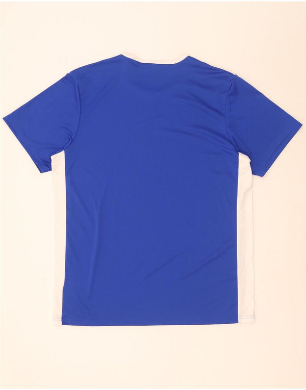 Adidas Herre Aeroready T-Shirt Top XL Blå Colourblock Polyester