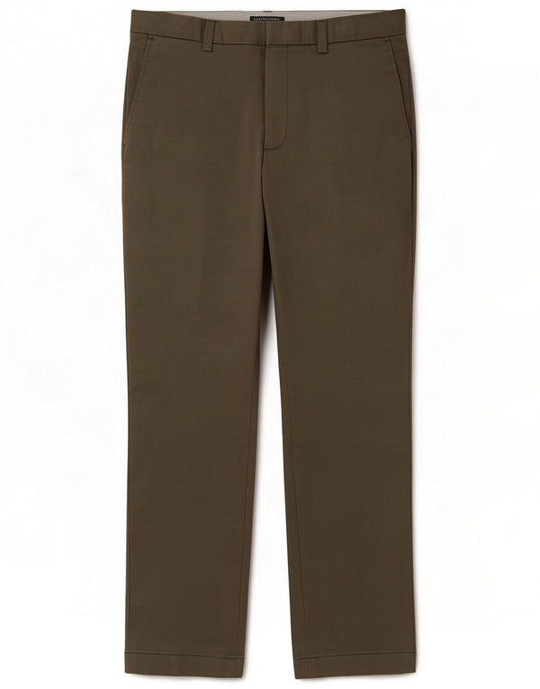 Banana Republic Herre Aiden Straight Chino Bukser W34 L32 Khaki Cotton