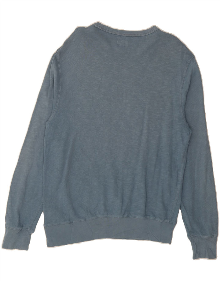 J. CREW Mens Sweatshirt Jumper Medium Blue Cotton Vintage J. Crew and Second-Hand J. Crew from Messina Hembry 