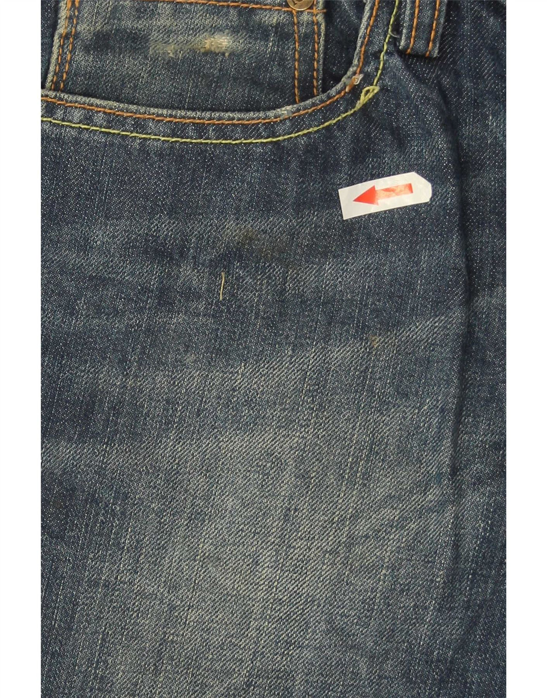 Iceberg Herre Milan Distressed Slim Jeans W34 L32 Blå Bomuld