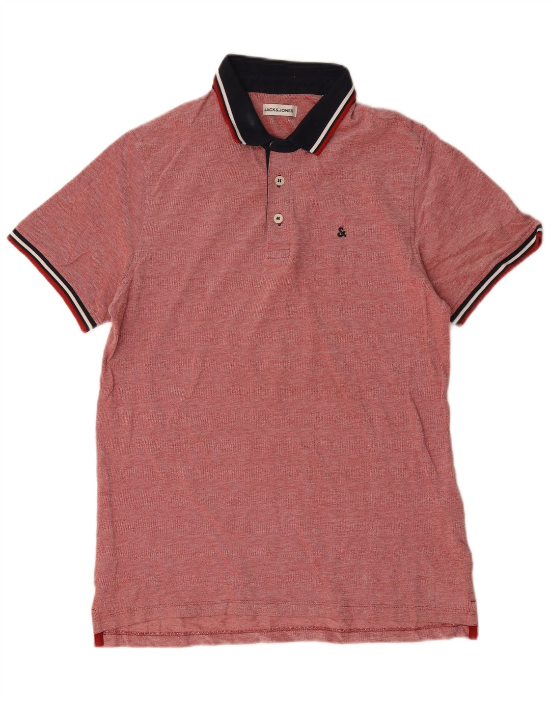 Jack & Jones herre poloshirt Stor rød Colourblock Bomuld