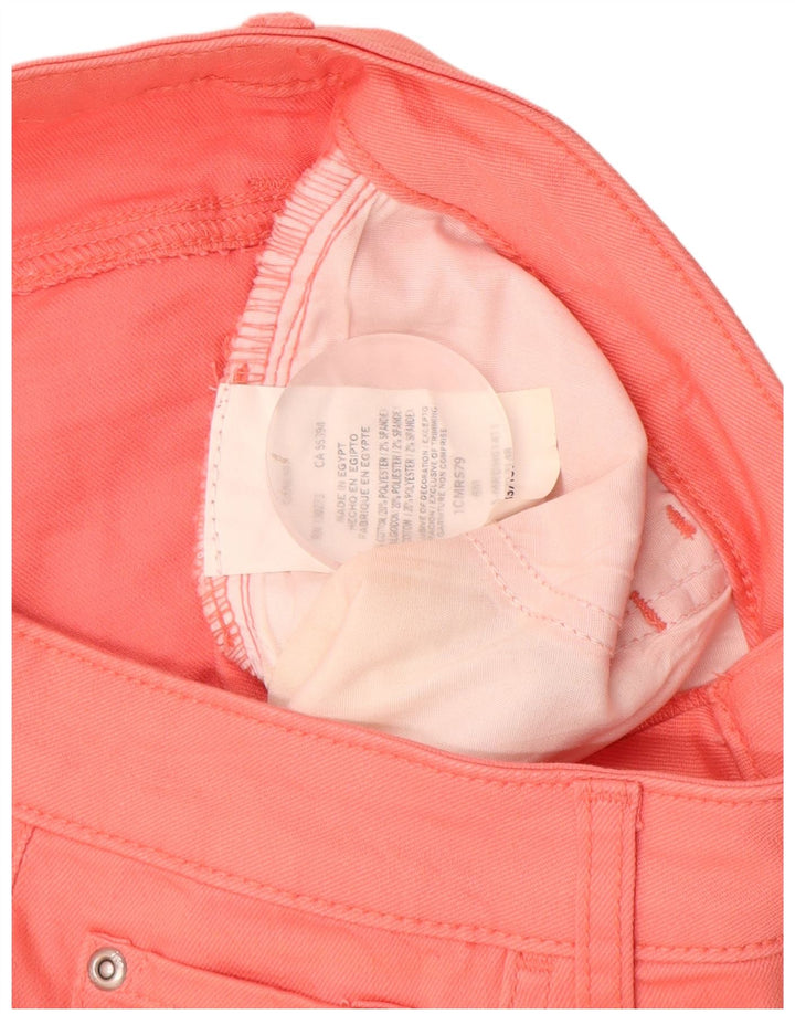 LEE Dame Mid Rise Regular Fit Casual Shorts US 8 Medium W28 Pink Bomuld