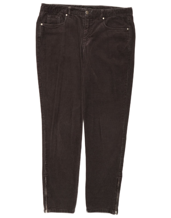 THE WHITE COMPANY Womens Slim Corduroy Bukser UK 14 Large W34 L29 Grå