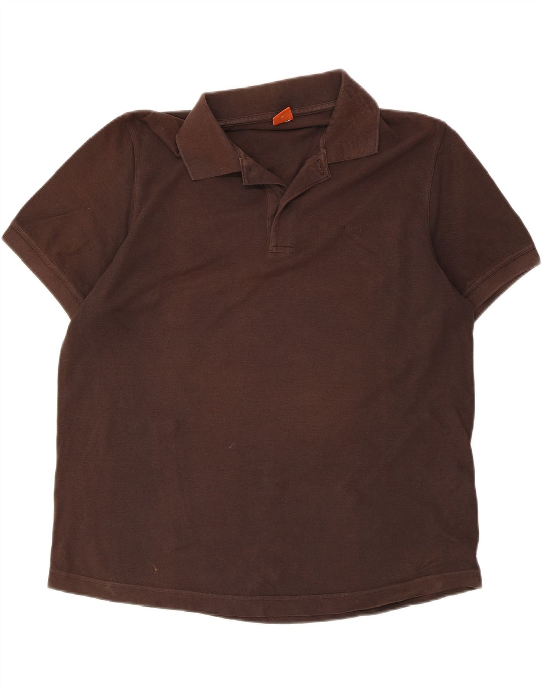 HUGO BOSS Herre poloshirt XL brun bomuld