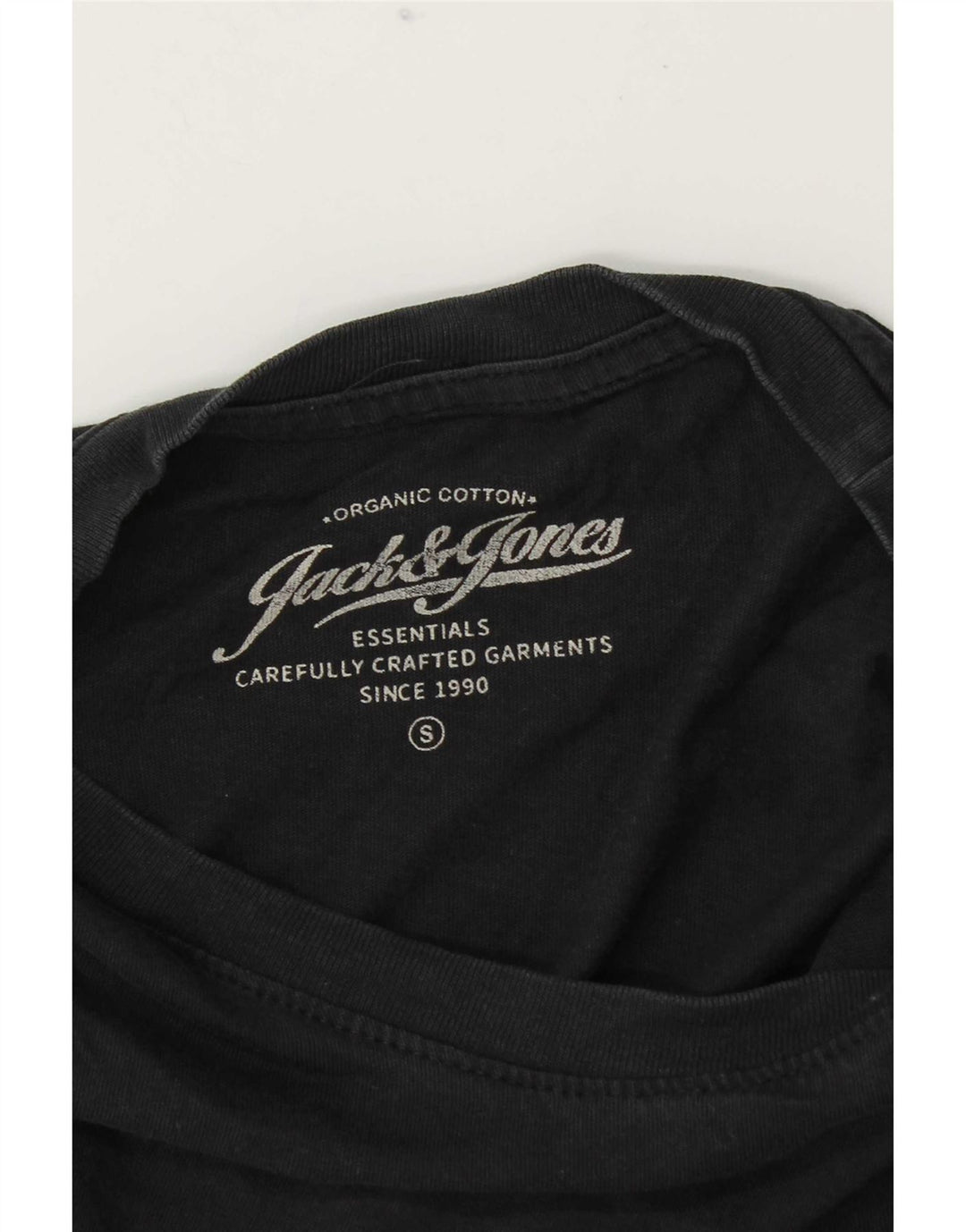 Jack & Jones herre T-shirt top lille sort bomuld