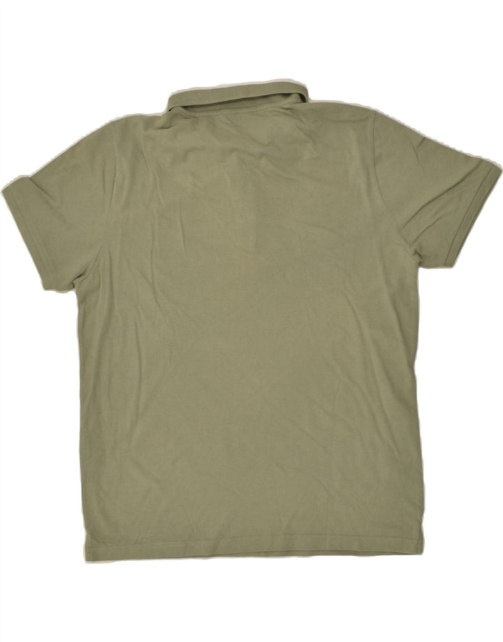 RIFLE Mens Slim Polo Shirt 3XL Green Cotton | Vintage Rifle | Thrift | Second-Hand Rifle | Used Clothing | Messina Hembry 