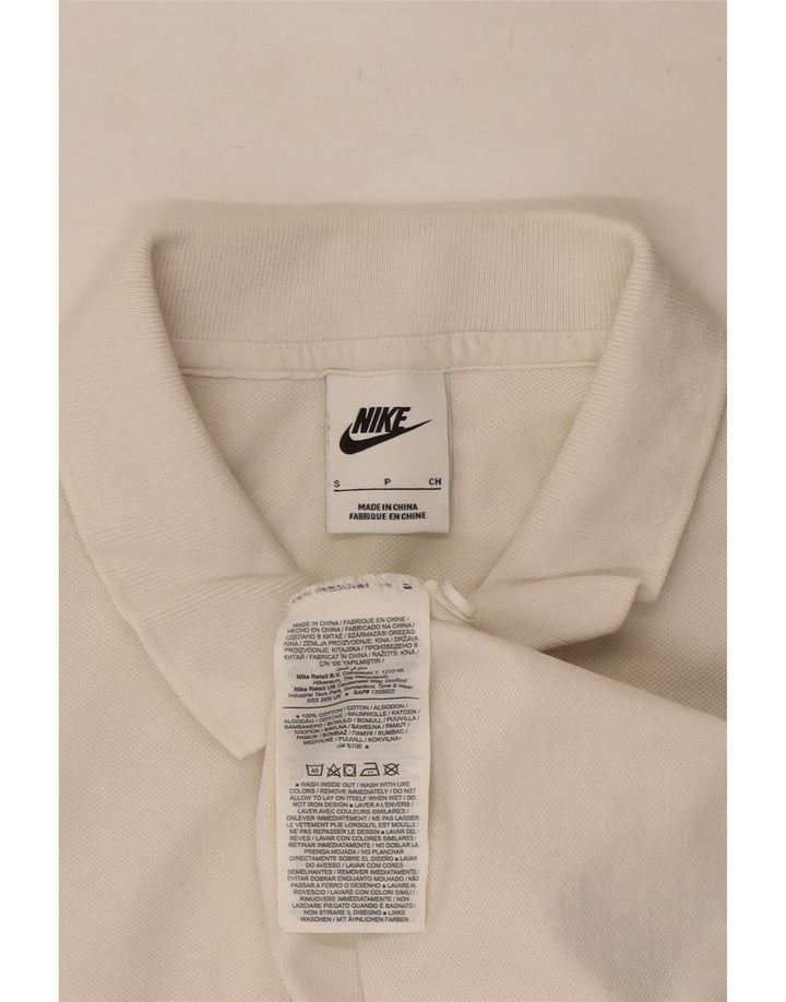 Nike herre poloshirt lille hvid bomuld