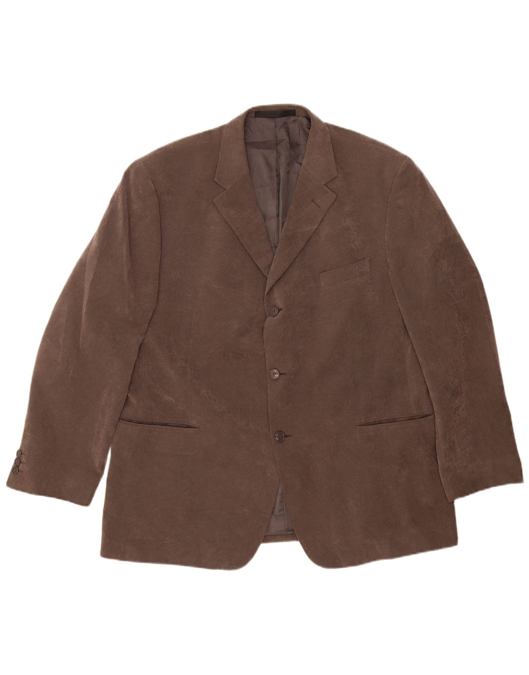 Marks & Spencer Herre 3-knaps blazerjakke UK 46 XL Grå Polyester