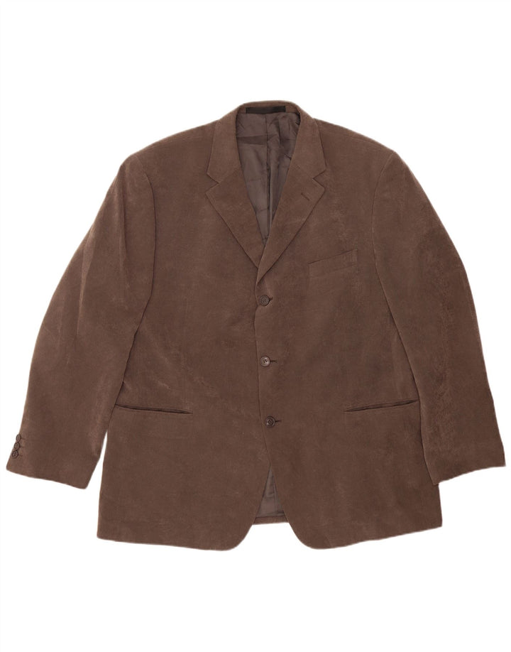 Marks & Spencer Herre 3-knaps blazerjakke UK 46 XL Grå Polyester