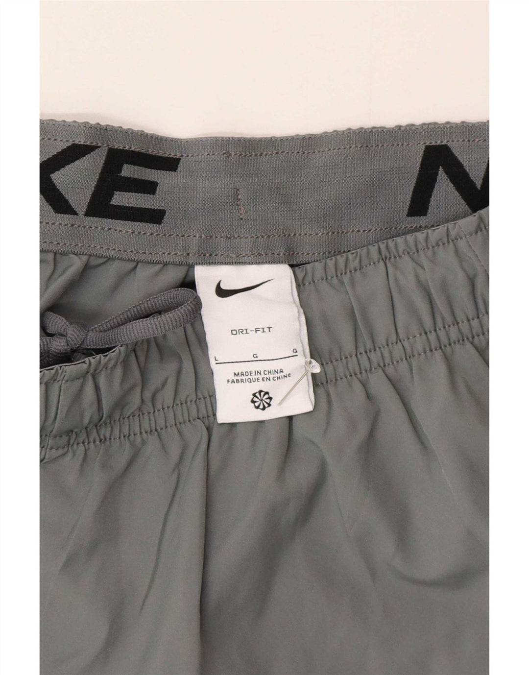 Nike Herre Dri Fit sportsshorts, store grå polyester