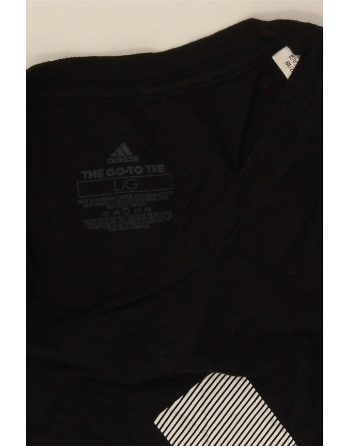 Adidas Grafisk T-shirt top til mænd, stor sort