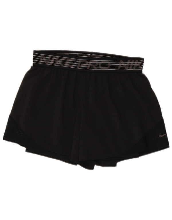 Nike grafiske sportsshorts til kvinder UK 14 Medium Sort