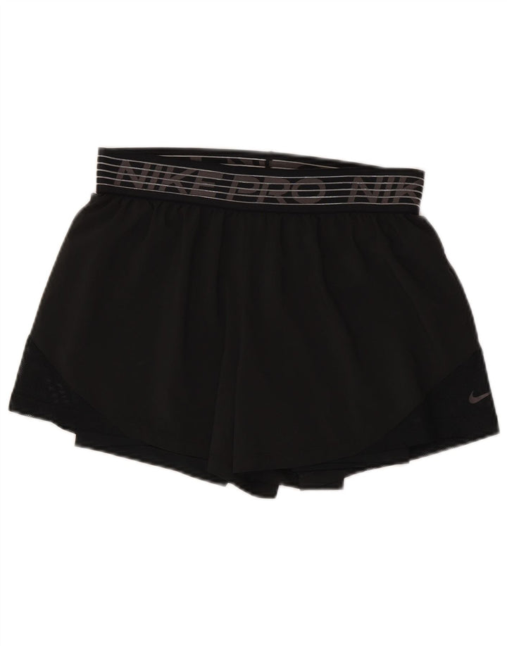 Nike grafiske sportsshorts til kvinder UK 14 Medium Sort