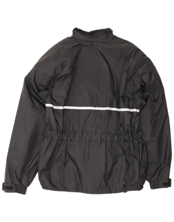 Vintage Mens Moto Racer Graphic Racer Jacket UK 38 Medium Black Colourblock