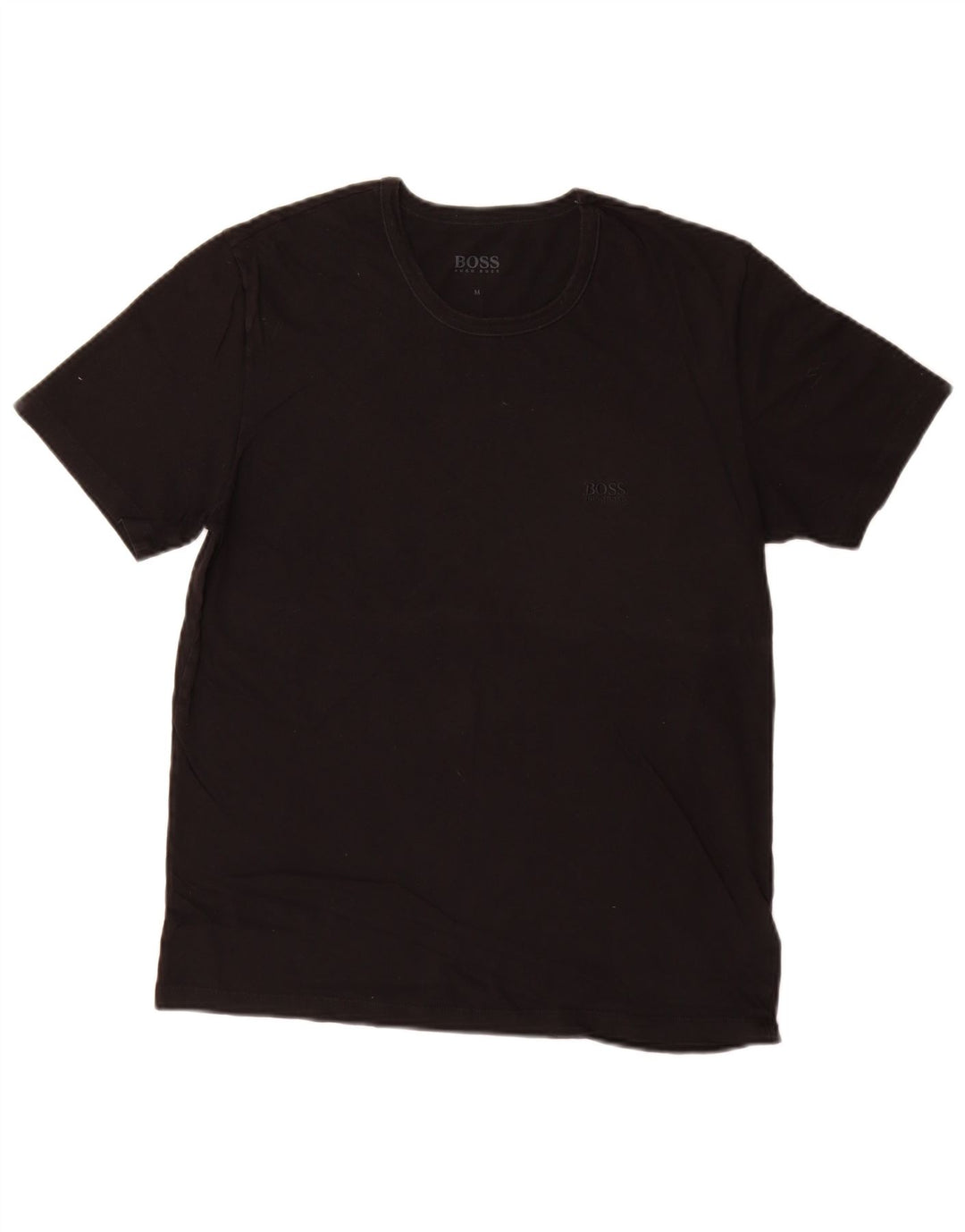 Hugo Boss Herre T-Shirt Top Medium Sort Bomuld