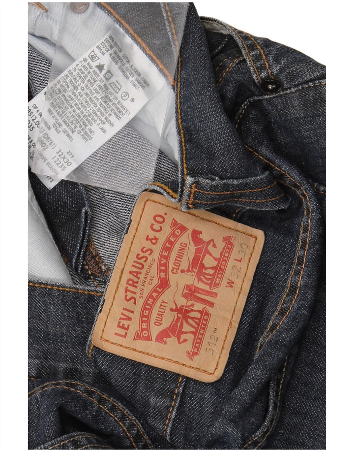 Levi's Dame 512 Bootcut Jeans W32 L30 Marineblå Bomuld