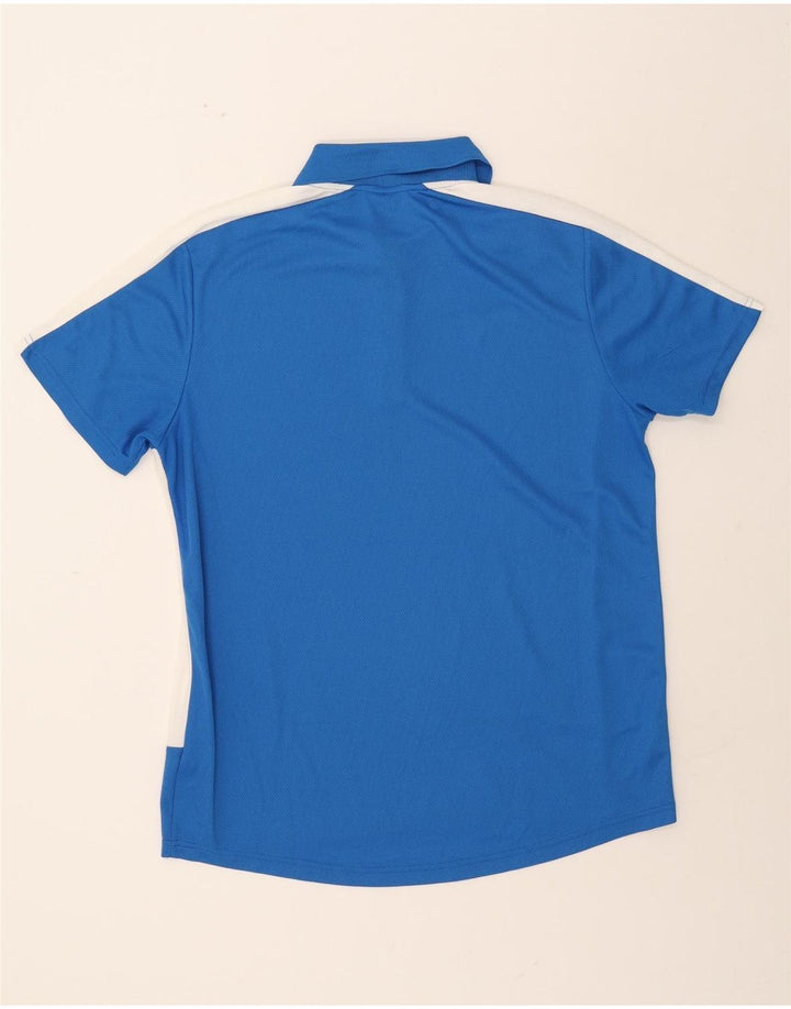 PUMA Mens Polo Shirt Large Blue Colourblock Polyester