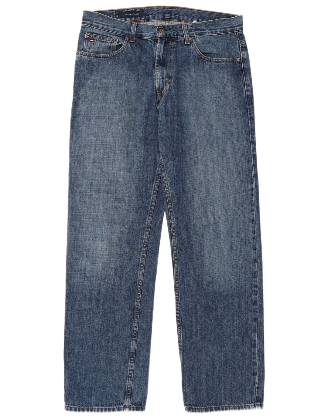 TOMMY HILFIGER Straight jeans til mænd W31 L30 Blå bomuld