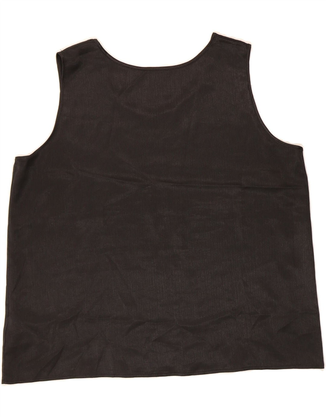 ST. BERNARD Womens Oversized Sleeveless Blouse Top UK 18 XL Black Vintage St. Bernard and Second-Hand St. Bernard from Messina Hembry 