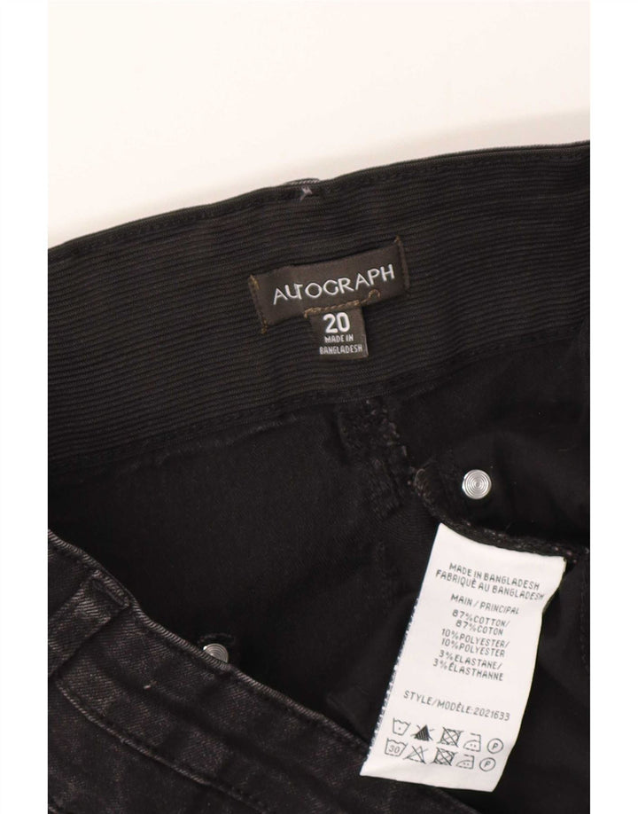 Marks & Spencer Dame Autograph Slim Jeans UK 20 2XL W38 L27 Grå