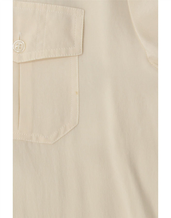 PROJEKT Dameskjortebluse UK 18 XL Off White Silke