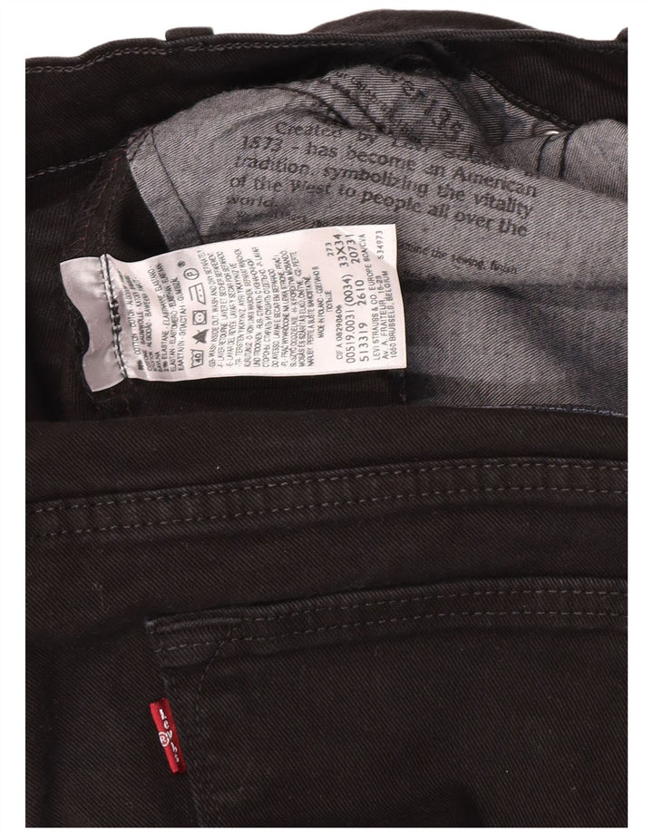 Levi's Herre 519 Slim Jeans W33 L30 Sort Bomuld
