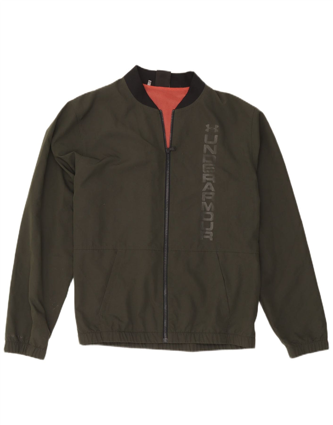 Under Armour Herre Graphic Bomber Jacket UK 40 Large Khaki