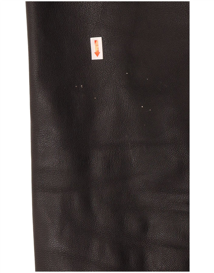 ROUTE 66 Herre læderjakke UK 40 Stor sort læder