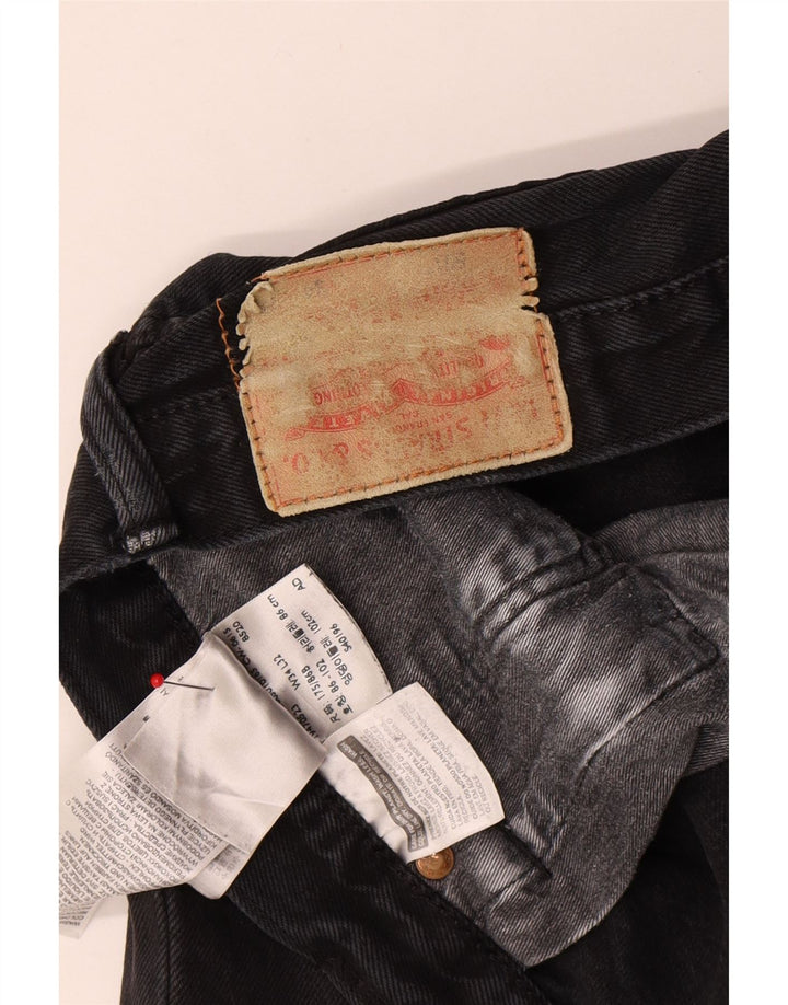 LEVI'S Straight jeans til mænd W34 L32 sort bomuld