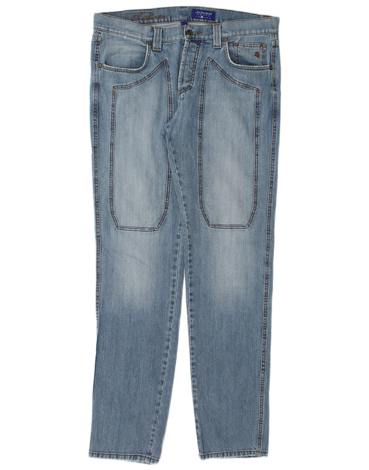 Jeckerson Herre Straight Jeans W36 L34 Blå Bomuld