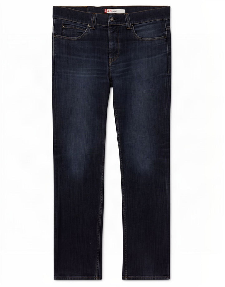 Levi's Herre 511 Slim Jeans W36 L34 Marineblå