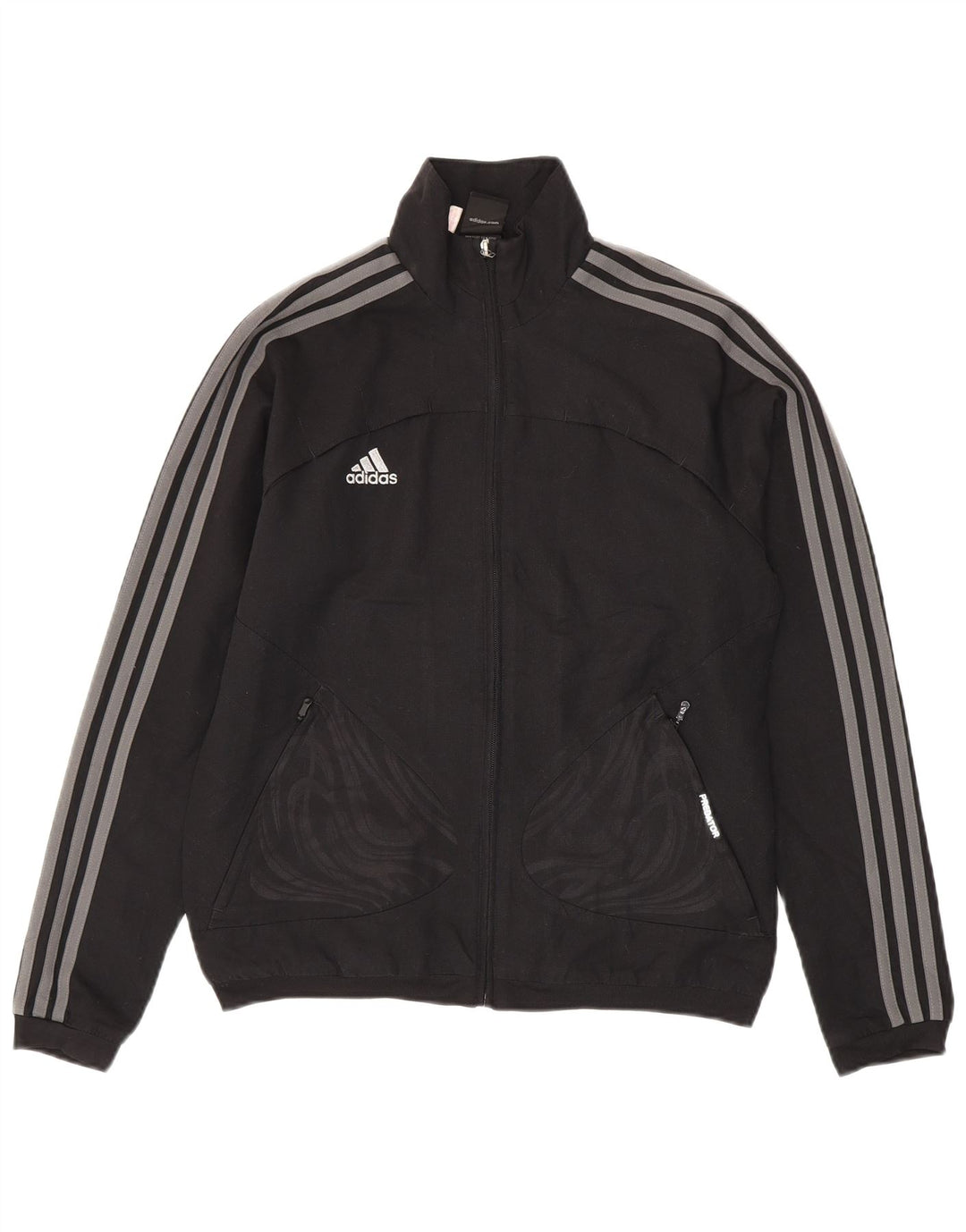 Adidas Boys Predator træningsdragt topjakke 13-14 år sort polyester