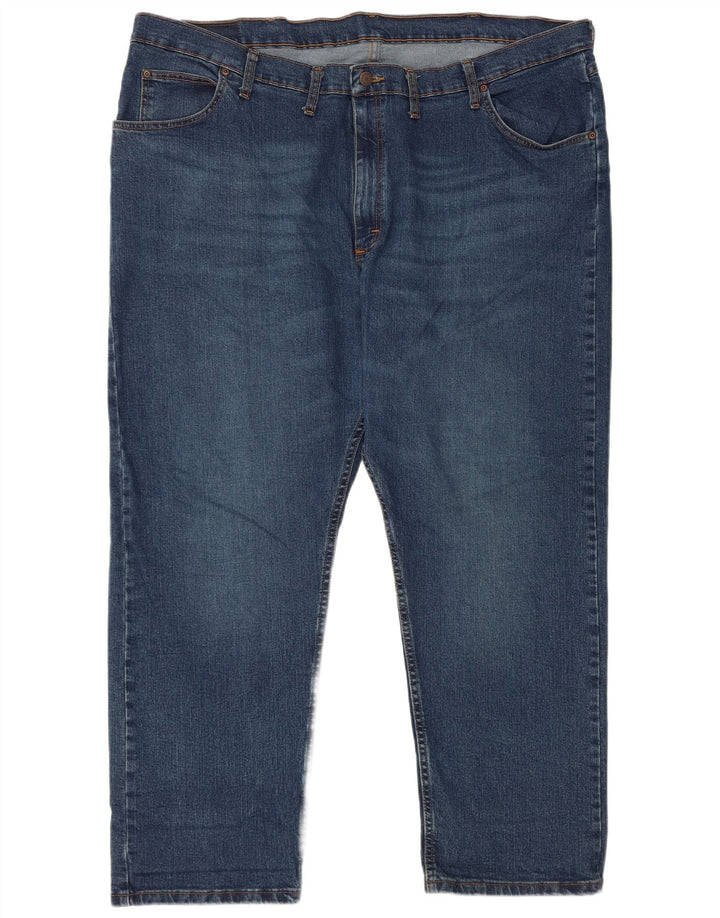 Wrangler Straight Jeans til mænd W46 L30 blå bomuld