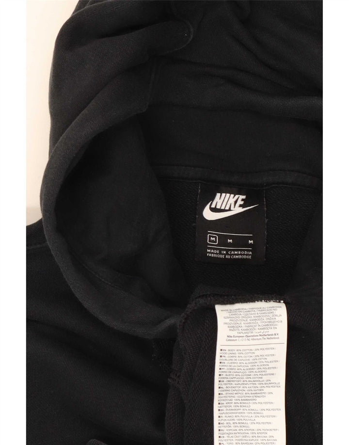 Nike hættetrøje med lynlås til mænd mellem sort bomuld